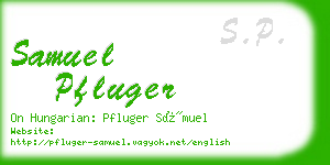 samuel pfluger business card